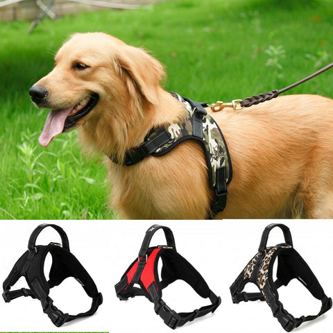 Pet Dog Vest Collar Harness For Big Dog Soft Adjustable Harness Lead Pet Large Dog Walk Out Hand Strap