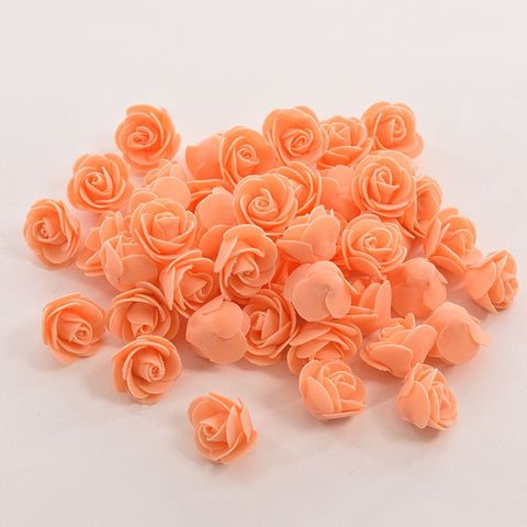 10Colors Wholesale 50PCS/Bag PE Foam Rose Handmade DIY Wedding Home Decoration Multi-use Artificial Flower Head