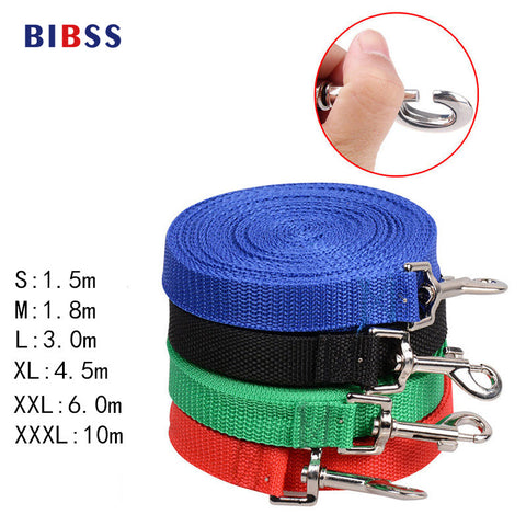 Short Dog Pet Lead Leash for Dogs Cats Red Green Blue Nylon Walk Dog Leash Selectable Size Outdoor Security Training Dog Harness