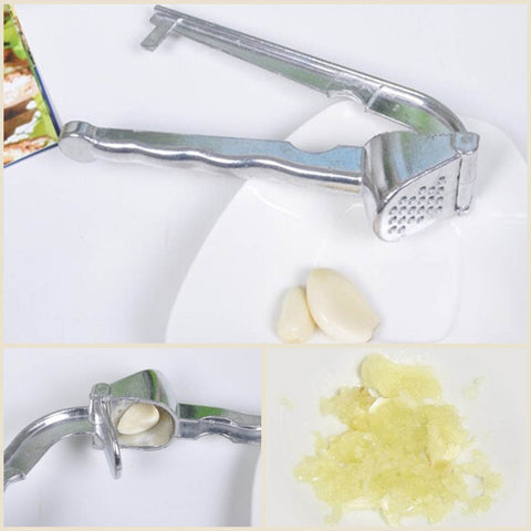 2016 New Metal Garlic Press Presser Aluminum Kitchen Tool Cooking Gadgets Durable