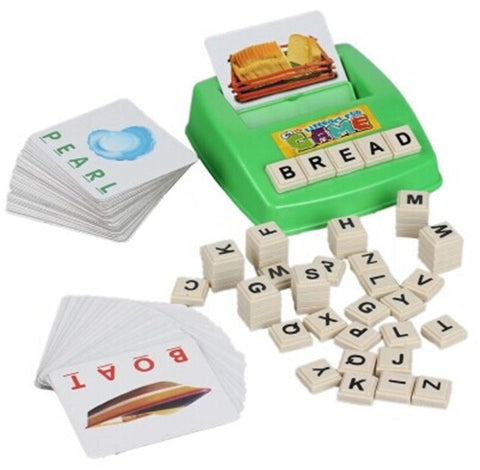 Learning Machine, Learn English Word Puzzle Toy, Children's Educational Toys, Baby Literacy Fun Game, English Learning Cards