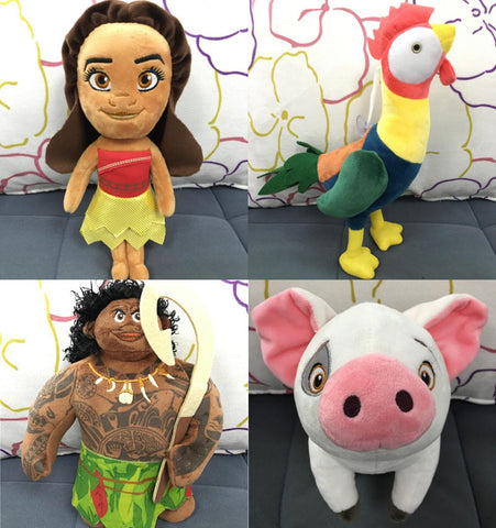 Kawaii 20cm Moana Waialiki & Pig Pua Plush Dolls Princess Toys