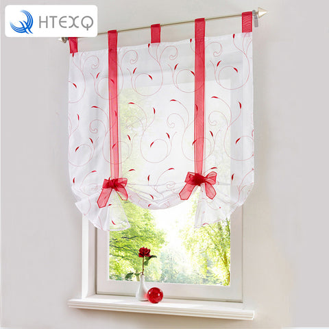 New Roman Leaf Tulle Window Treatments Sheer Curtains for Living Room the Bedroom Kitchen Tyra Panel Draperies and Blinds drapes