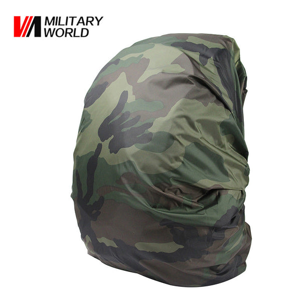 Military World Nylon Rain Bag Waterproof Backpack Bag Dust Rain Cover For Camping Hiking Cycling Luggage Pouch Cover Case Tool