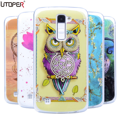 For LG K7 K8 Lte K10 Silicone Case Retro Tribe Cartoon Rubber TPU Case For LG K7 M1/ LG K8 Lte K350/ LG K10 M2 Phone Cases Cover