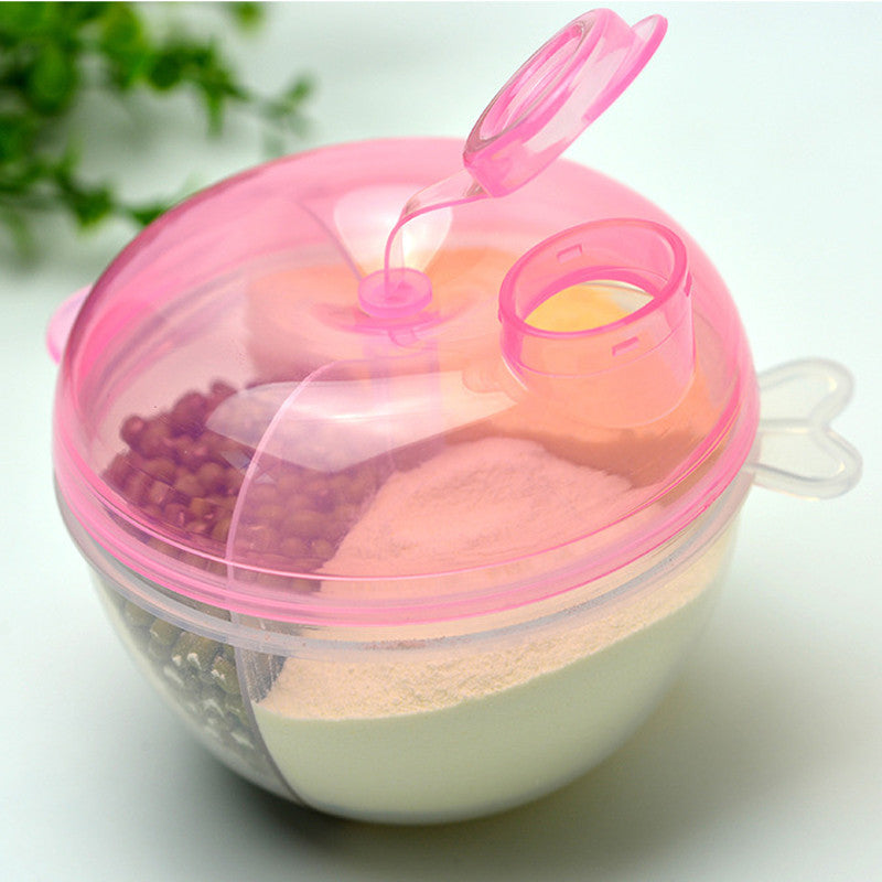 1pcs New Portable Baby Infant Feeding Milk Powder & Food Bottle Container 3 Cells Grid Box Baby Milk Powder Formula Dispenser