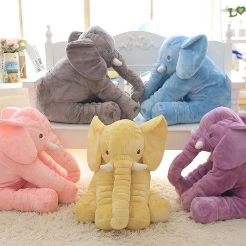 38/60cm 6 colors Baby Animal Elephant Style Doll Stuffed Elephant Plush Pillow Kids Toy for Children Room Bed Decoration Toys