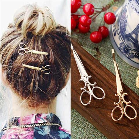 Creative Scissors Shape Women Lady Girls Hair Clip Delicate Hair Pin Hair Barrette Hair Accessories Decorations