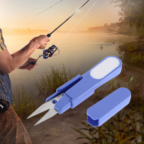 IMC Hot Metal Blade Plastic Handle Cross Stitch/Fishing Line Scissors/Cutter With Cap Hot Sale