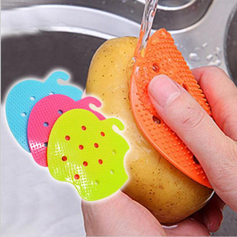 2016 Multi-functional Fruit Vegetable Brush Cooking Tool Easy Cleaning Brush Kitchen Gadgets Cleaning Tools
