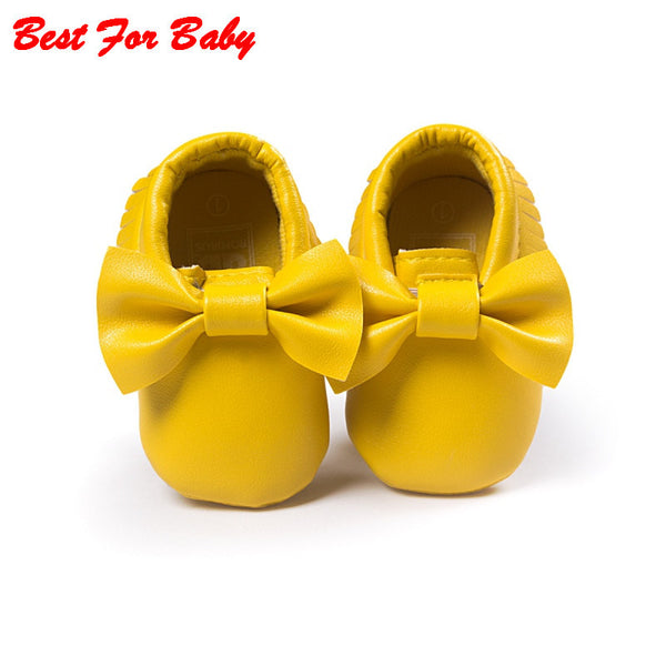 Newborn Tassels Baby Moccasin Babies Shoes Soft Bottom PU leather Prewalkers Boots First Walkers