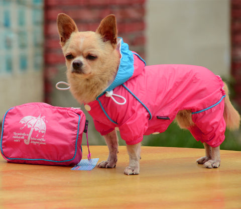 Pet Dog Rain Coat Waterproof Clothes Hoodie Jacket Jumpsuit Apparel Dog Clothes Raincoat For Small Dogs Raincoats girl boy
