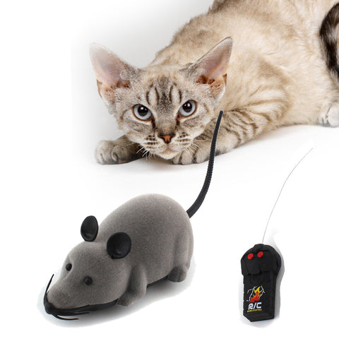 New Cat Toy Wireless Remote Control Mouse Electronic RC Rat Mice Toy Pet Cat Toy Mouse