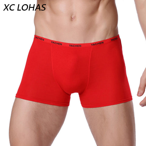 Sexy Men Boxer Soft Breathable Underwear Male Comfortable Solid Panties Underpants Cueca Boxershorts Homme For Men