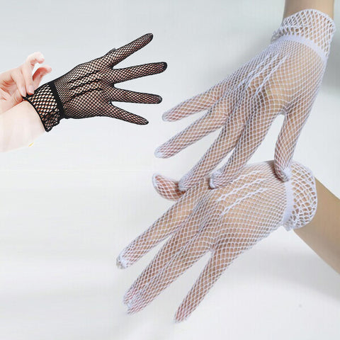 Hot Sale Fishnet Mesh Gloves Fashion Women Gloves Summer  Protection Lace Elegant Lady Style Gloves