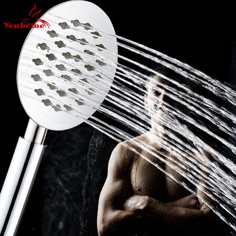 Modern Super Slim Stainless Steel Hand Showerhead Water Saving Handheld Showers Bathroom High Pressure Water Booster Shower Head