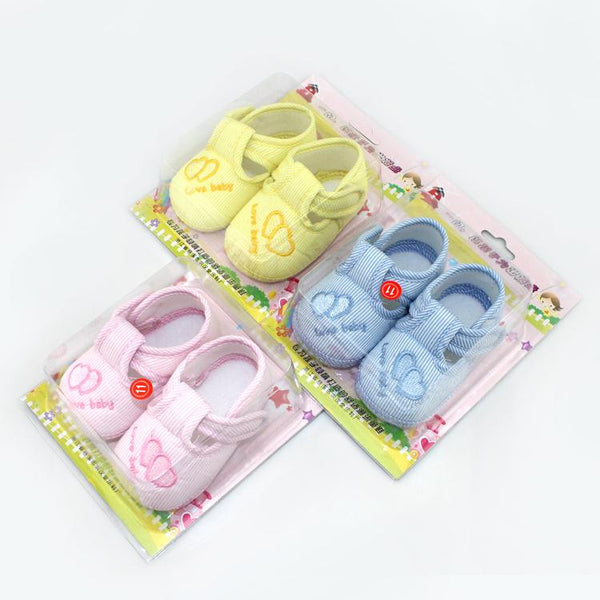Cute Heart Print Baby Shoes Infant Girl Boy Anti-slip Soft Cotton Soled Sneaker