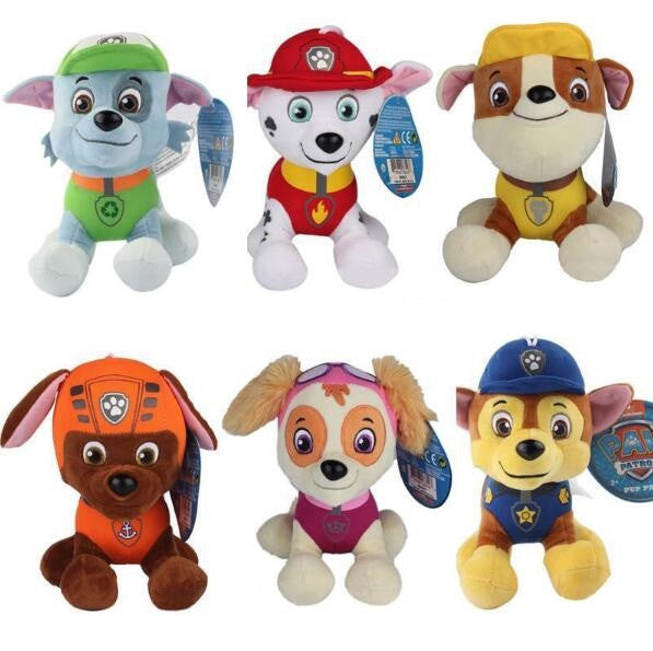 2016 patrol dog toys patrulla canina puppy canine pat toy pow pet pata plush Brinquedos ryder chase marshall peluches perro