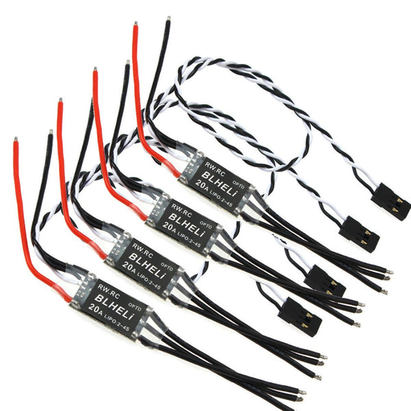 F16816-4/18-4 JMT 1Set 4 Pcs RW.RC V14.2 Version BLHeli Program OPTO mini 16A / 20A / 30A ESC for Drone 250 FPV  DIY
