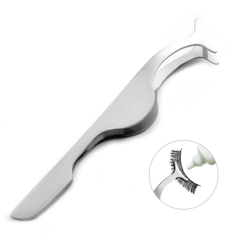 1pc New False Eyelashes curler Extension lash mascara Applicator Remover steel Tweezers Clip para Makeup Tool Hot gift