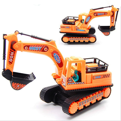 Kids toys with a belt engineering Model car diecast excavator Plastic gift for children boys brinquedos Truck Assembly Recommend