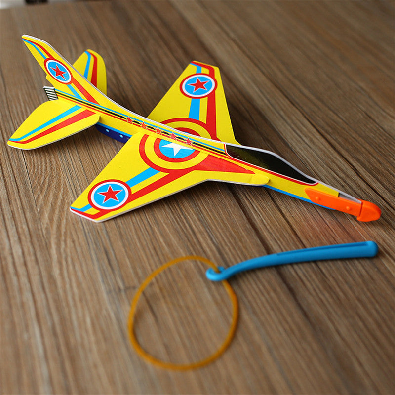 2017 New Fashion Stretch Flying Glider Planes Aeroplane Childrens Kids Toys Game Cheap Gift DIY Assembly Model Educational Toys