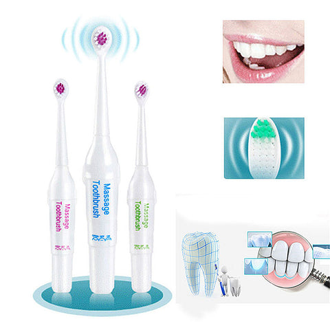 New Fashion Battery Operated Electric Toothbrush with 3 Brush Heads Oral Hygiene Health Products No Rechargeable Tooth Brush -30