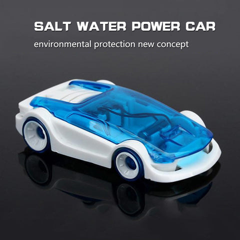 DIY assembled small production educational toys eco-friendly brine power car salty water car