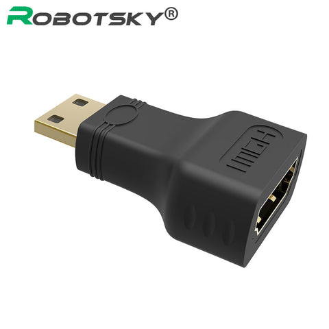 High quality Gold Plated Mini HDMI male to HDMI female Adapter for HDTV 1080p