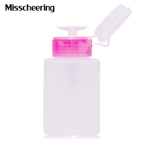 1pcs Empty Pump Dispenser Nail Polish Liquid Alcohol Remover Cleaner Bottle Nail Art Tools