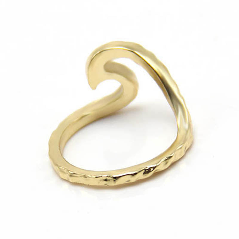 Hammered rings Single metal trendy Wave Ring phalanges rings SPL for Derek