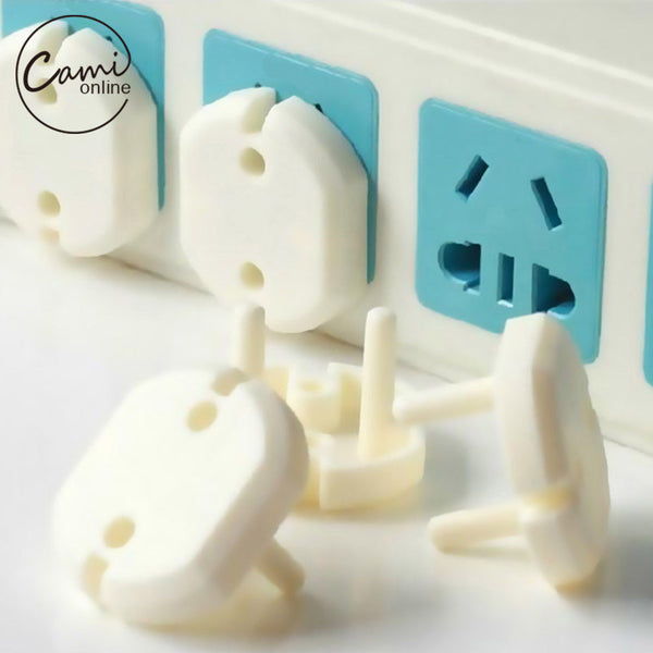 10 Pcs 2 Hole Sockets Cover Plugs Baby Electric Sockets Outlet Plug Kids Electrical Safety Protector Sockets Protection Caps