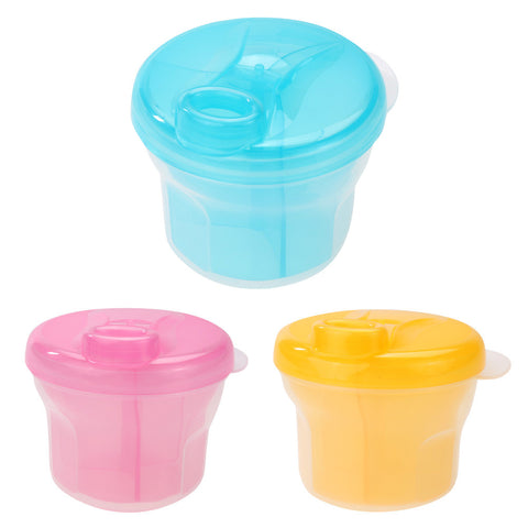 1PC Portable Milk Powder Box PP Formula Dispenser Food Container Storage Feeding Box for Baby Toddler Blue Pink Yellow