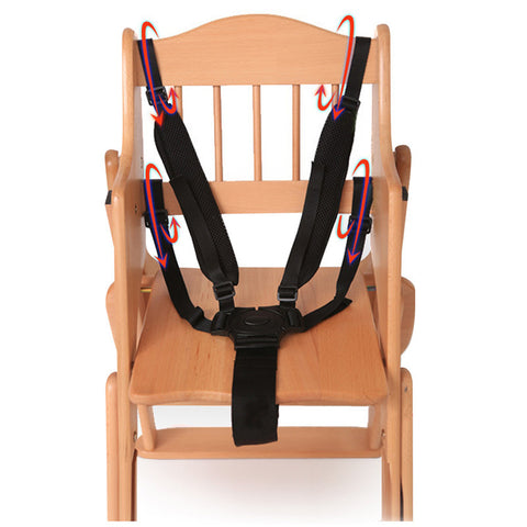 Universal Baby 5 Point Harness Safe Belt Seat Belts For Stroller High Chair Pram Buggy Children Kid Pushchair 360 Rotating Hook