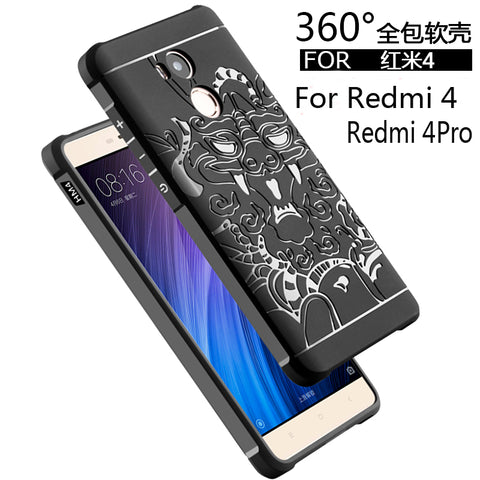 Luxury phone case For Xiaomi Redmi 4 4Pro High quality soft silicone Protective back cover cases for xiaomi redmi4 pro shell