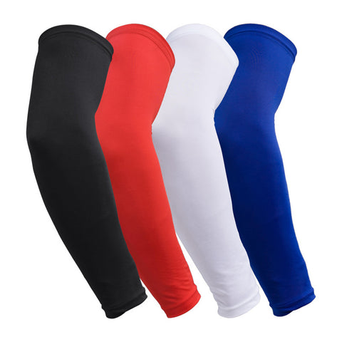1Pc Sports Safety Basketball Football Volleyball Sports Arm Sleeve Knee Oads Protective Compression Stretch Brace Red/black/blue