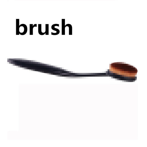 New 1Pcs Power Makeup Brush Beauty Oval Cream Puff Cosmetic Toothbrush-shaped foundation brush Blend Tools Free Shipping