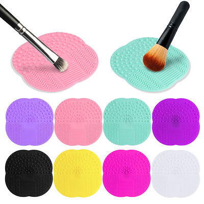 1 PC 8 Colors Silicone Cleaning Cosmetic Make Up Washing Brush Gel Cleaner Scrubber Tool Foundation Makeup Cleaning Mat Pad Tool