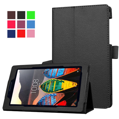 PU leather cover protective skin case for 2016 Lenovo tab 3 7.0 710 essential tab3 710F + free gifts