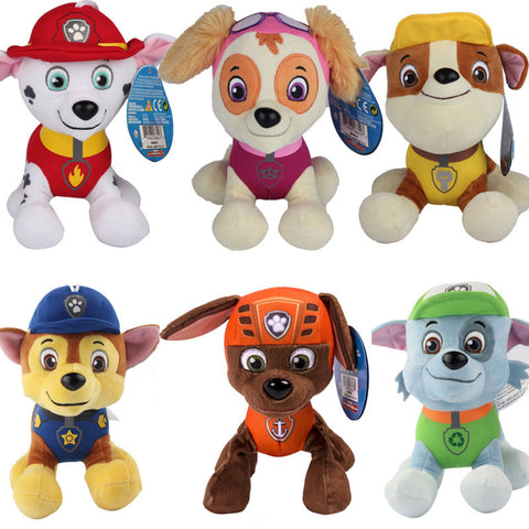 1Pcs Canine Patrol Dog Toys Russian Anime Doll Toys Cartoon Plush Doll Dog for Child 20-30cm