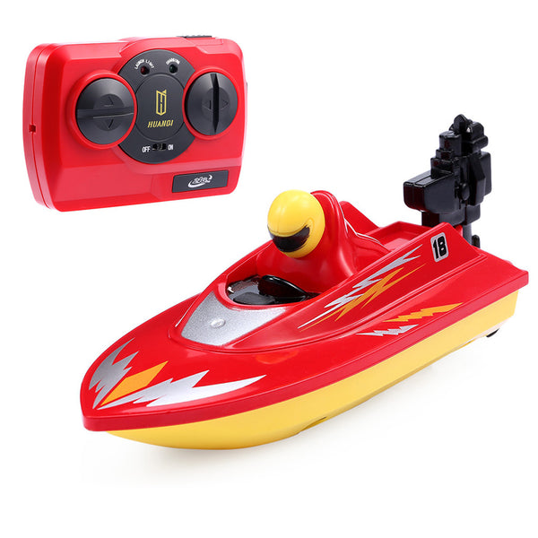 New RC Boat Outdoor Children Toys Radio Control RC 2 Channels Waterproof Mini Electric Boats Speed Boat Airship HUANQI 958A