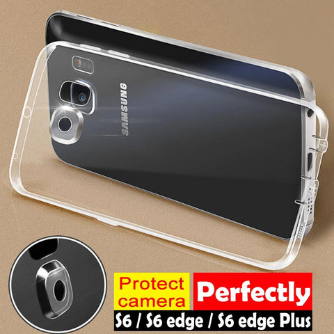 Full Camera Protection case for Samsung Galaxy S6 edge plus cover shellFlexible soft TPU material the best design free shipping