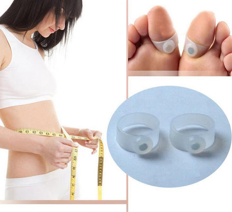 1Pairs Soft Silicone Magnetic Toe Ring Keep Slim Fitness Weight Loss Health Diet New