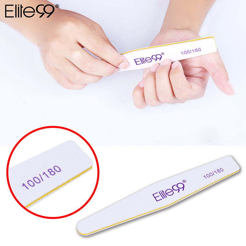 Elite99 Nail File Buffer Sanding Washable Manicure Tool Nail Art Polish Sandpaper Strip Set Polishing File Nail Tools