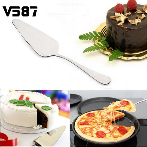 Serrated Cake Spatulas Pizza Pie Pastry Shovel Cutter Knife Baking Tool Bakery Kitchen Essential Stainless Steel Tools Gadgets