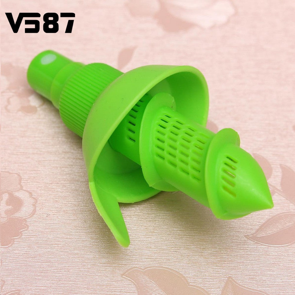 1Pc Silicone+Plastic Lemon Orange Juice  Juicer Spray Sprayer Home Kitchen Fruit Vegetable Tools Gadgets Kitchenware Houseware