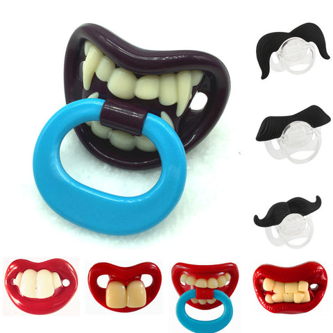 Top Silicone Funny Nipple Dummy Baby Pacifiers Soother Joke Prank Toddler Pacy Orthodontic Nipples Teether Baby Pacifier Care