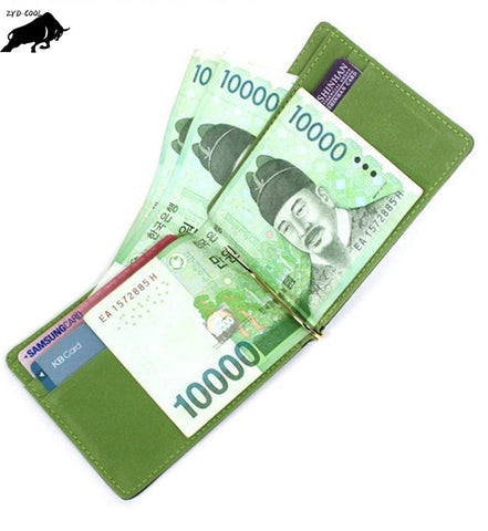 ZYD-COOL Korean Style Men Money Clip for Money New Style Billfold Clamp for Money Fashion Clip Wallet New Men Wallets