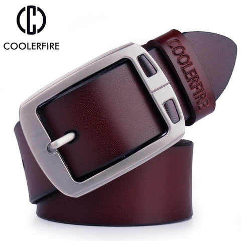 100% cowhide genuine leather belts for men cowboy Luxury strap brand male vintage fancy jeans designer belt men high quality