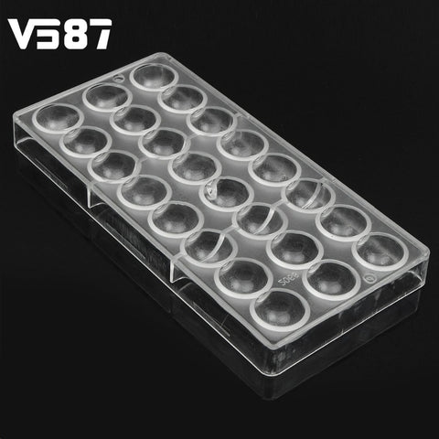 Semi Sphere Chocolate Mould PC Polycarbonate Chocolate Mold Plastic Oven Baking Mold Bakeware Rectangle Cooking Tools